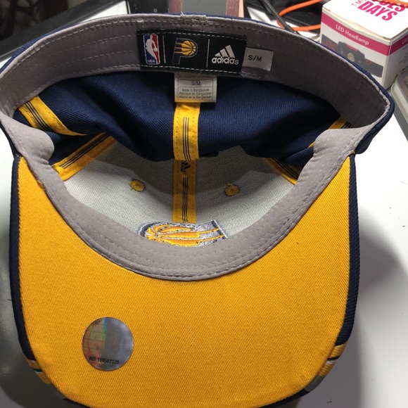 Indiana Pacers NBA Adidas Men’s Flex Fit Hat Cap size S/M - Picture 3 of 4